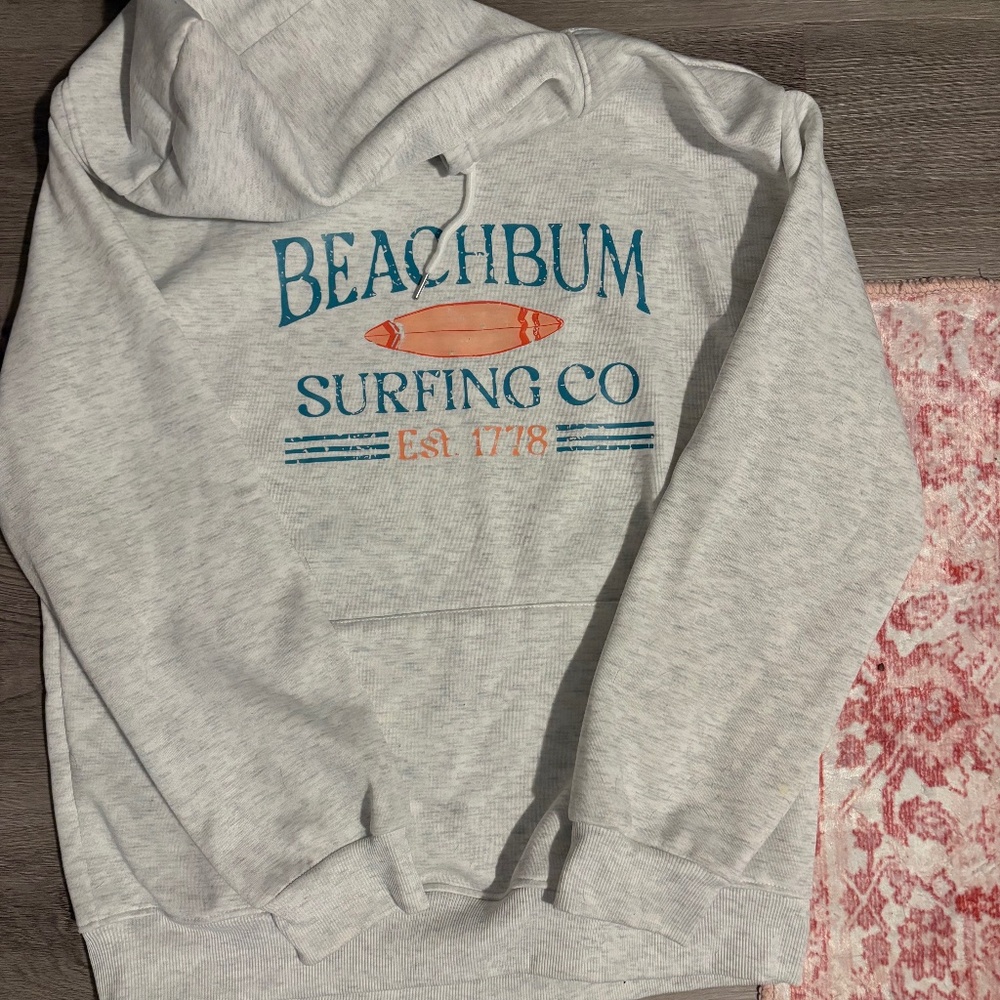 Beach bum Hoodie size large